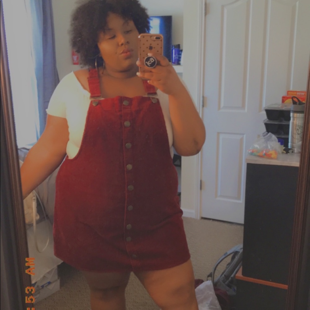 Corduroy Overall Dress